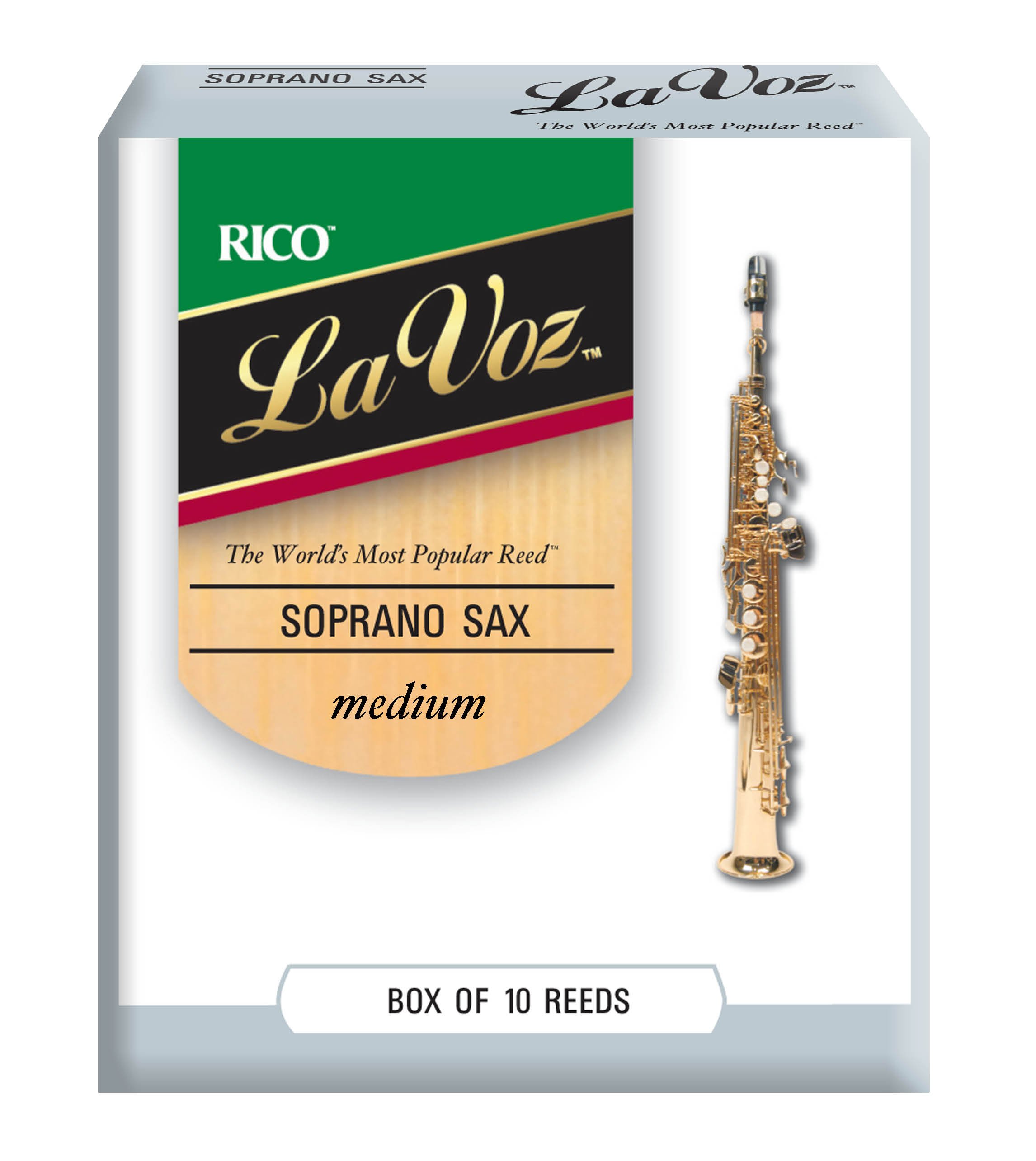 La Voz Sopransaxophonblätter M 10er Packung