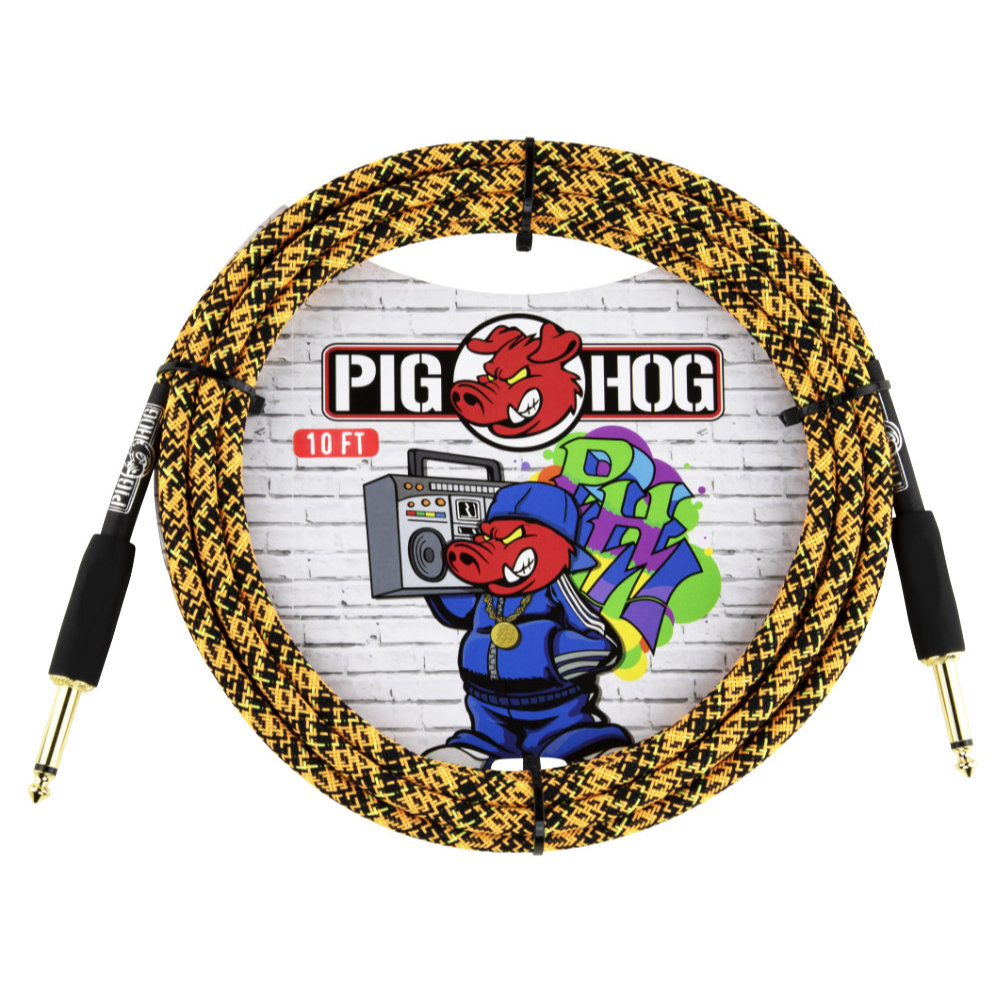 Orange Graffiti Instrument Cable 3m