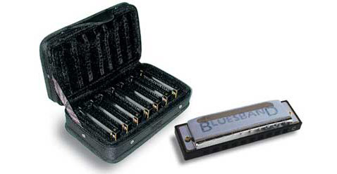 Blues Harmonica Set mit 7 Tonarten