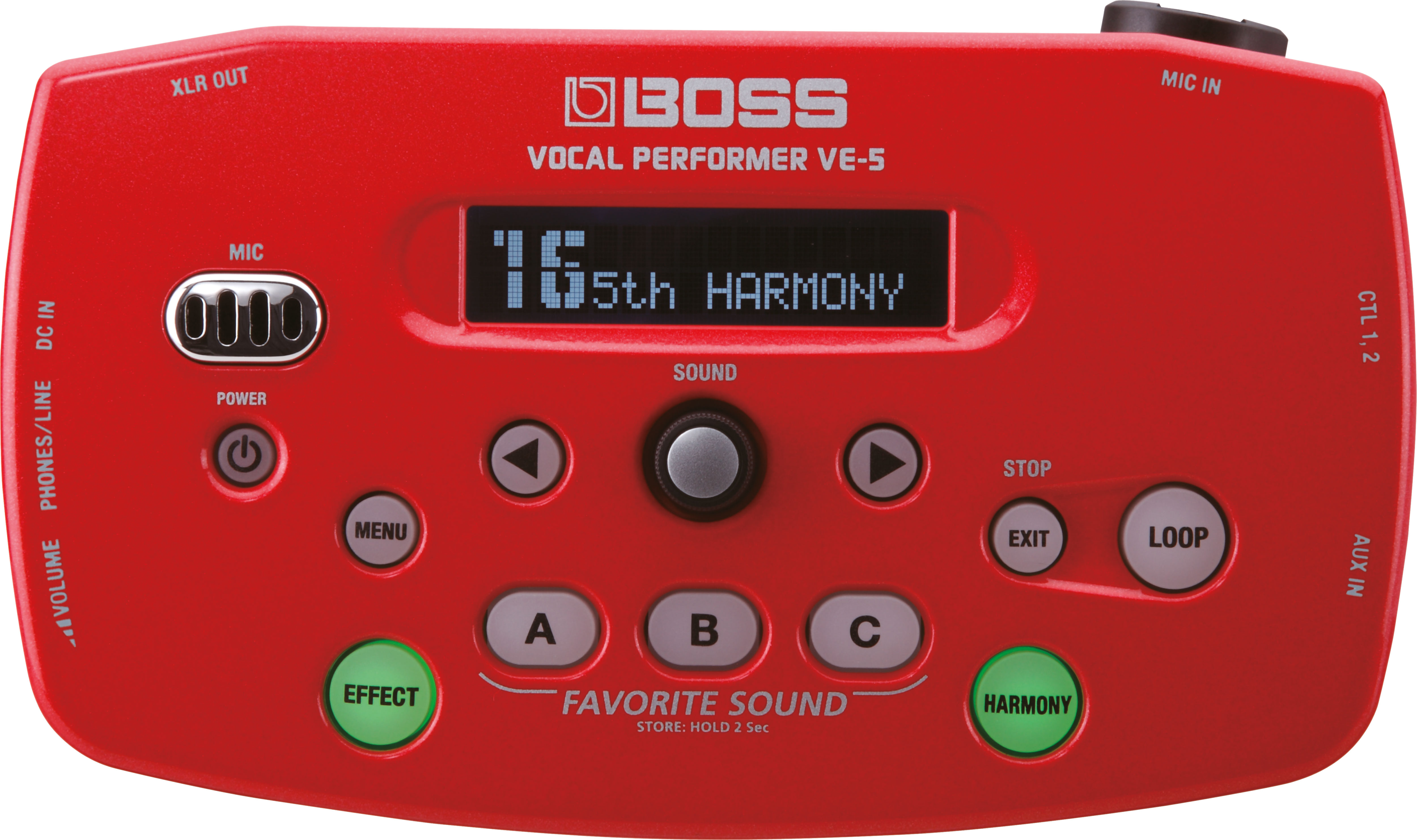 VE-5-RD Vocal Performer Rot