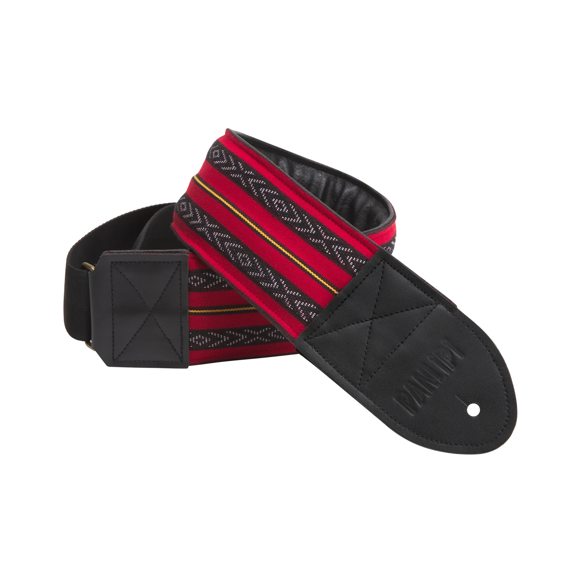 Padded Bass Strap Loom Weave Cuabao Red