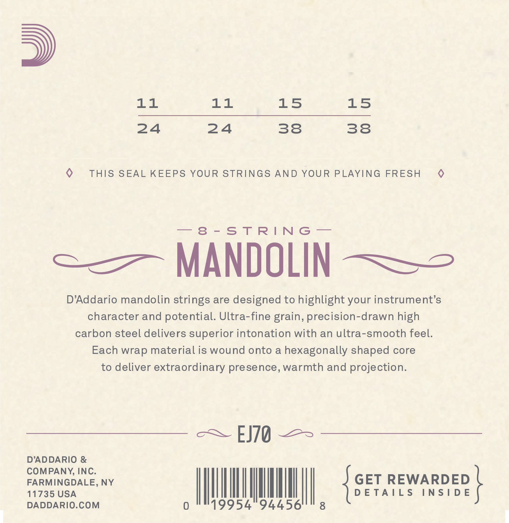 EJ70 Mandoline Saiten EJ70 Mandoline Saiten