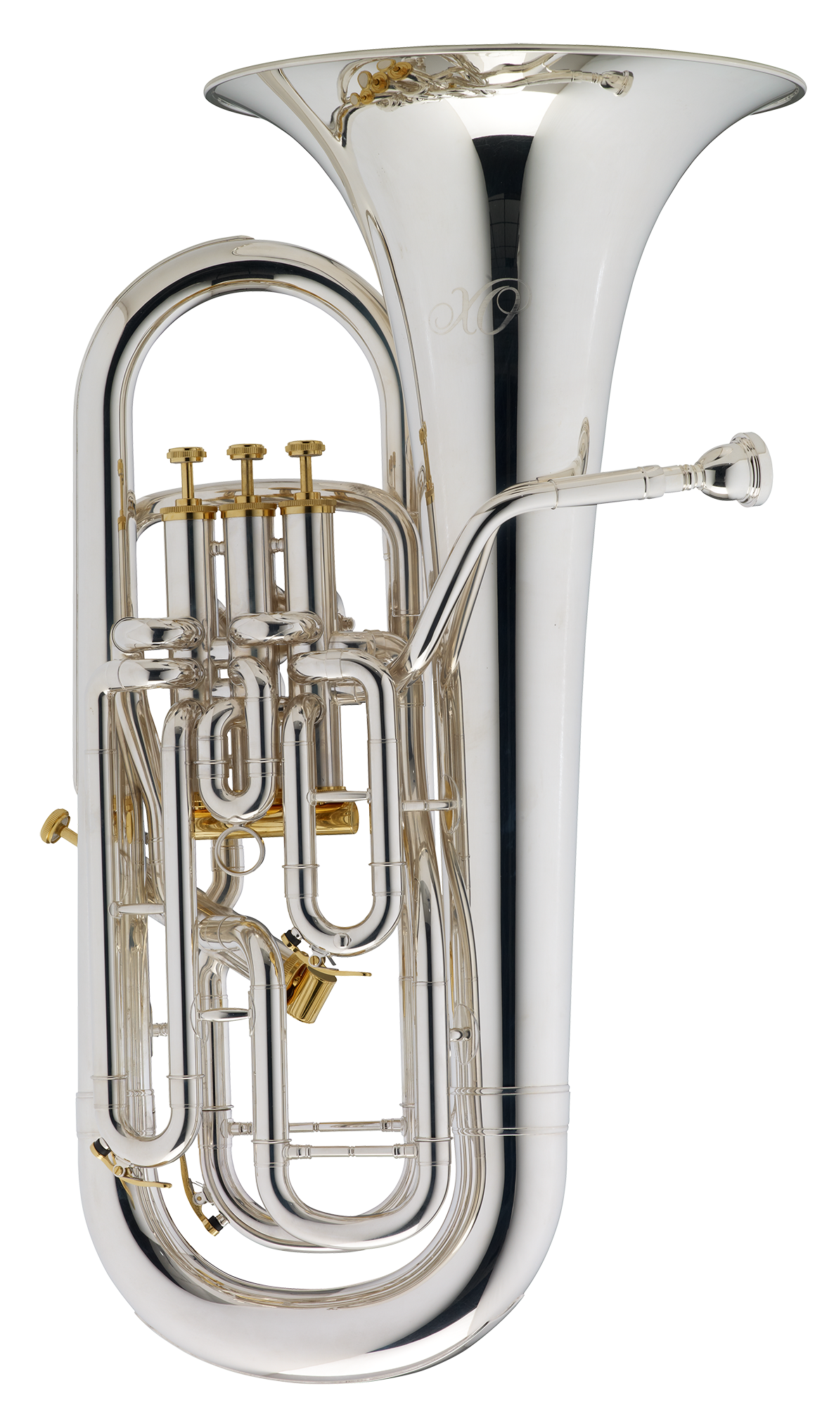 XO 1270S Euphonium messing, versilbert