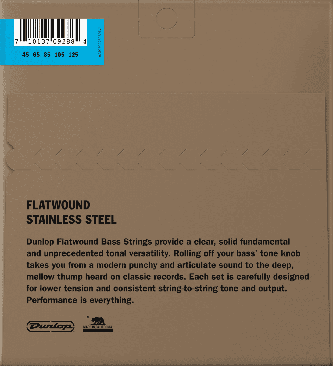 Bass String Set Flatwound, 45/125, 5-String Bass Flatwound Stainless Steel