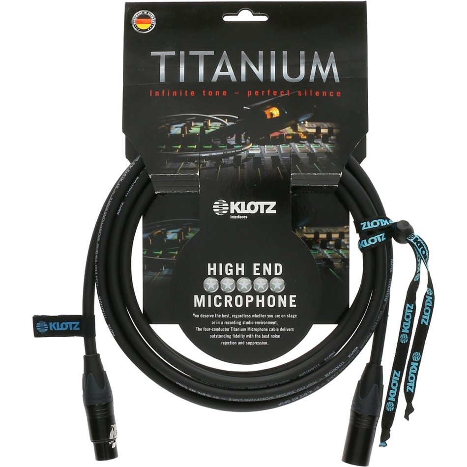 Titanium Mikrofonkabel 5m Premium