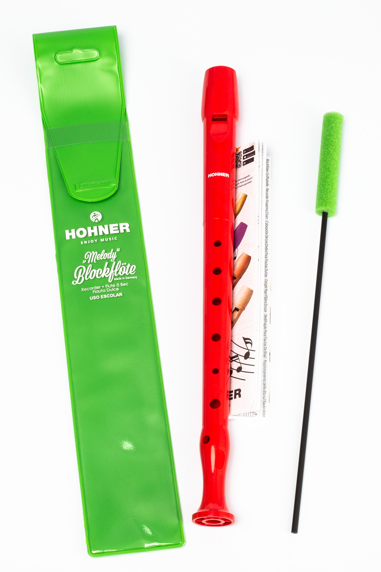 Melody Line Blockflöte deutsch, rot