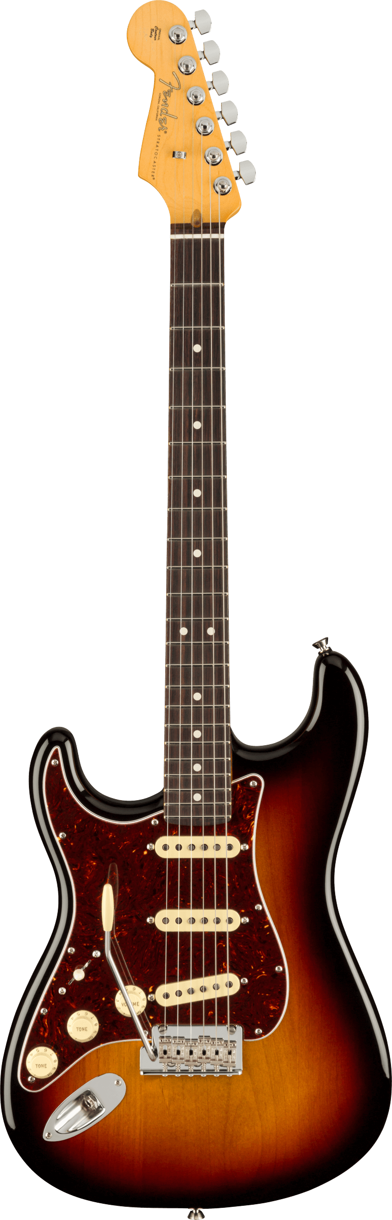 American Professional II Stratocaster Left-Hand Rosewood Fingerboard, 3-Color Sunburst