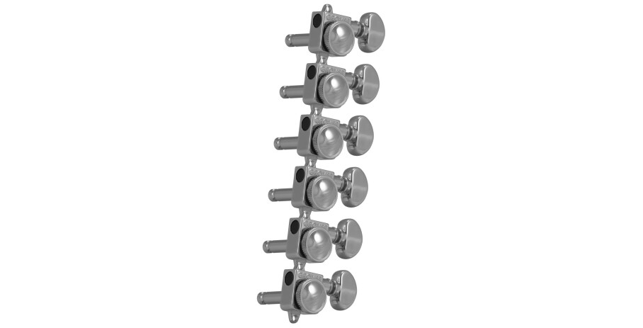 505FVC Roto-Grip Locking Rotomatics for Vintage F-Style Tuners 6-in-Line, Bass Side (Left) - Chrome