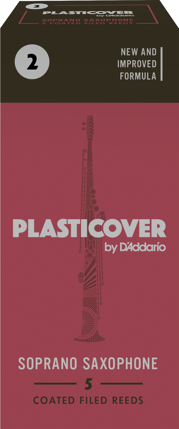Plasticcover Sopransaxophonblätter 2,0 5er Packung