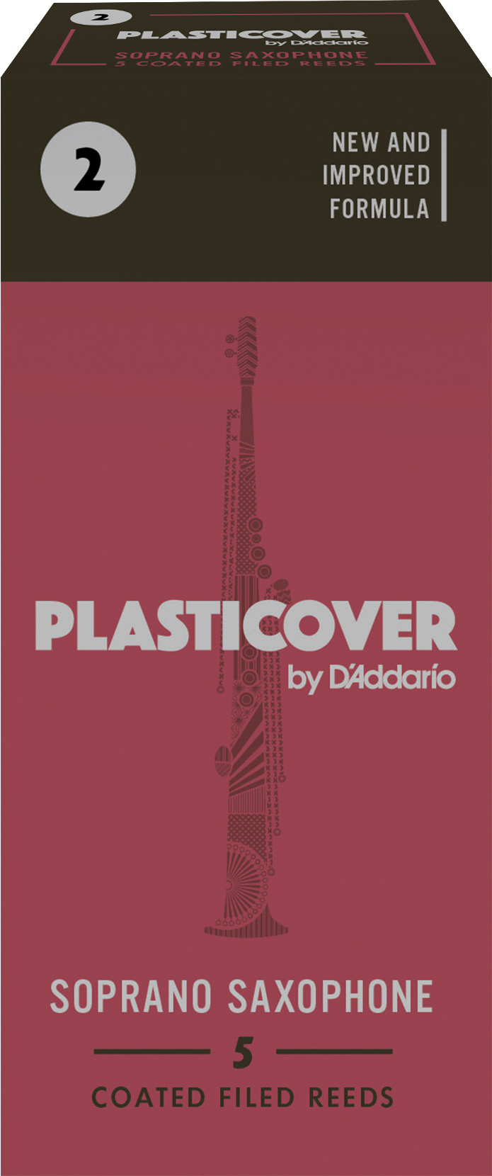 Plasticover Sopransaxophonblätter 2,0 5er Packung