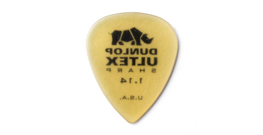 Ultex Sharp Picks, Player's Pack 6 pcs., amber, 1.14 mm