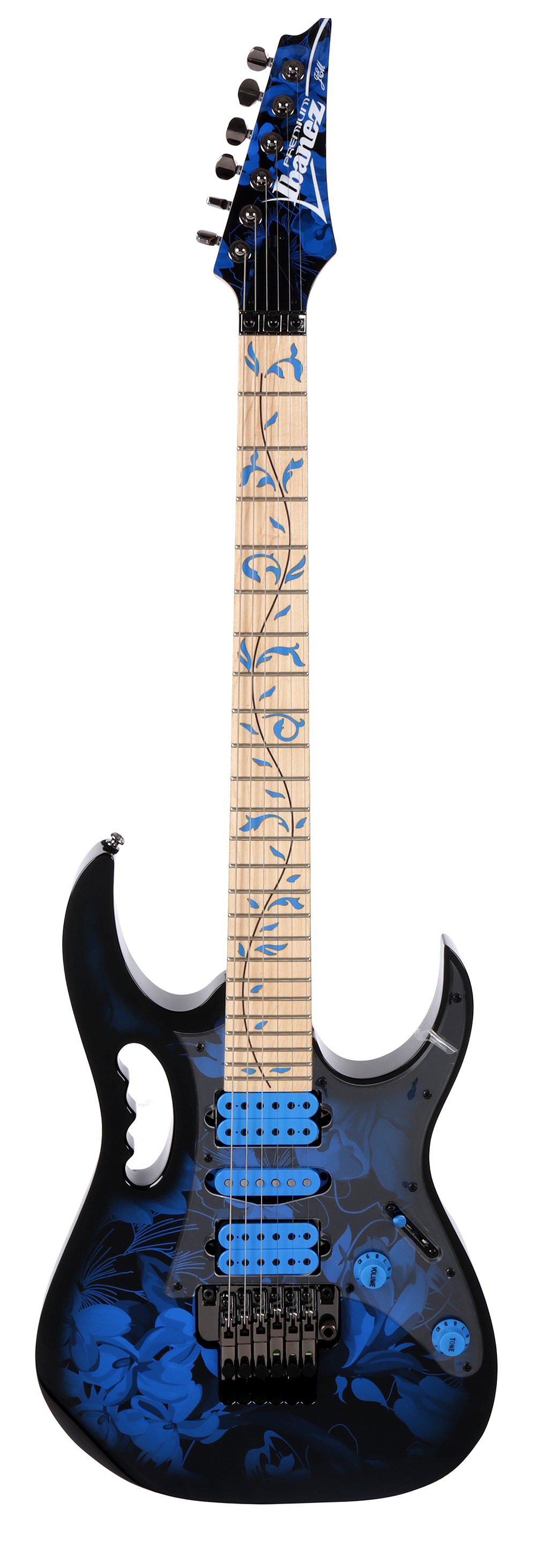 JEM77P-BFP Premium Steve Vai Signature Blue Floral Pattern