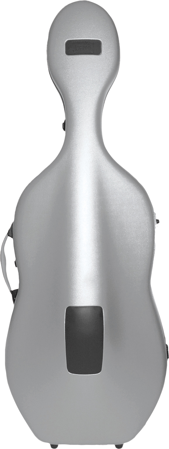 Celloetui 1002XLSN  „Adjustable“ Hightech 4.4  silber metallic