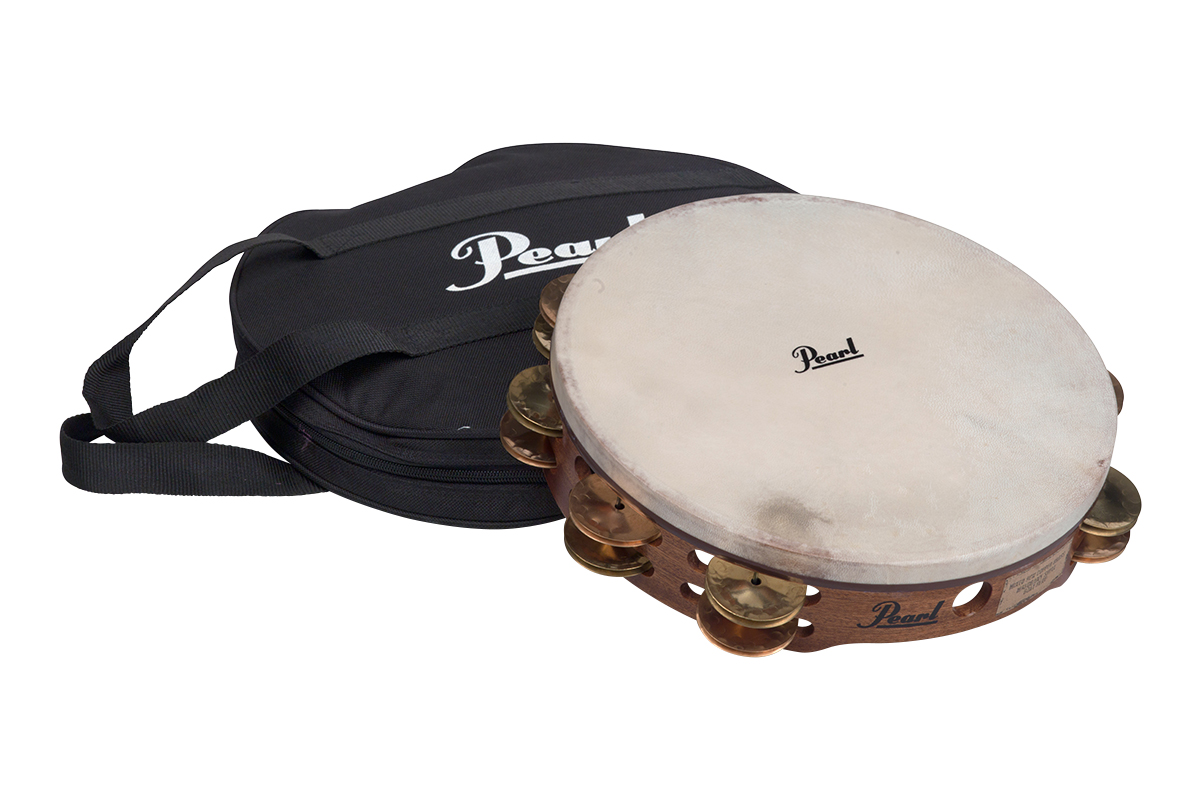 PETM1018CP CONCERT TAMBOURINE, COPPER JINGLES, W/BAG