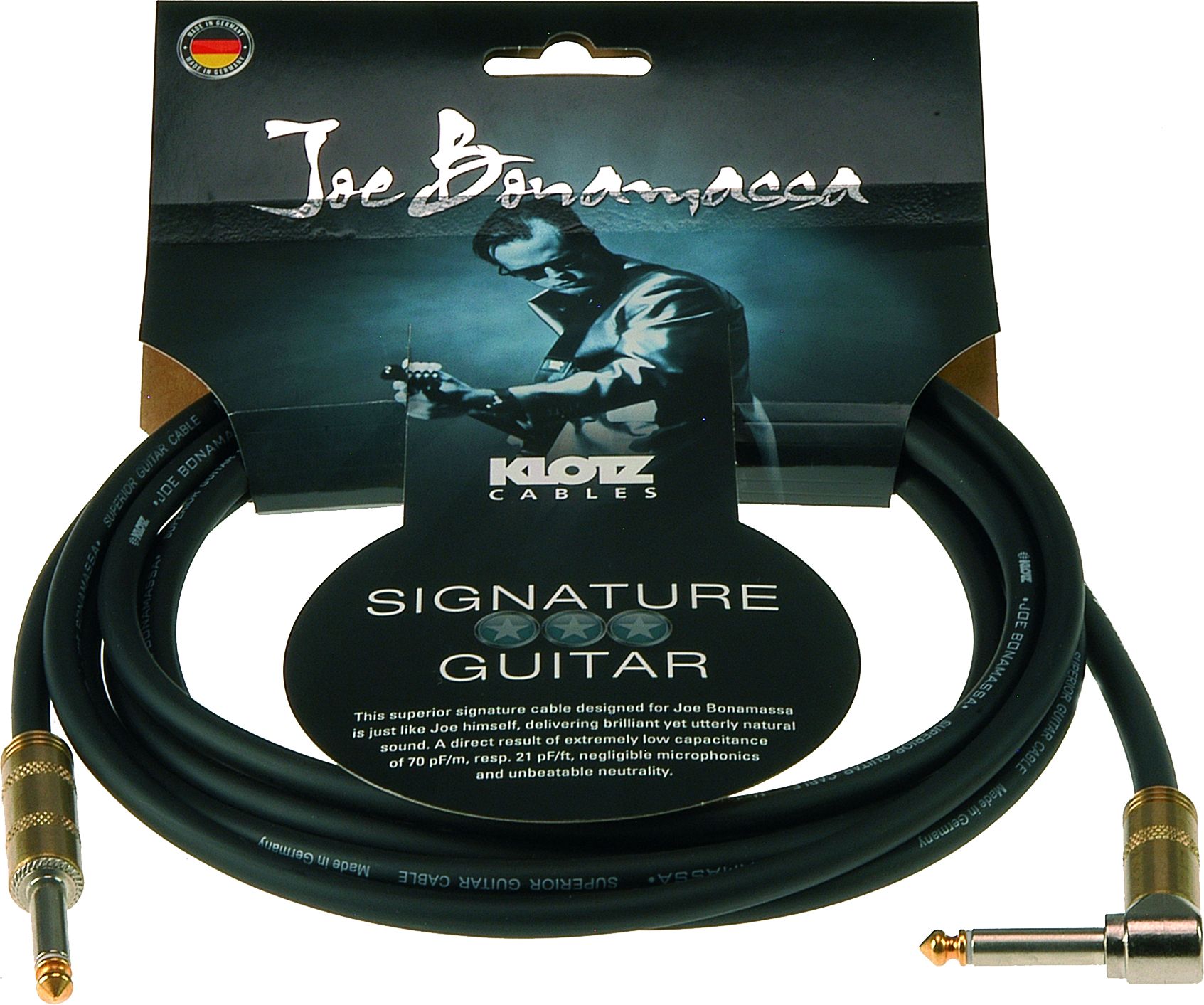 Joe Bonamassa Instrumentenkabel 3,0m Winkel