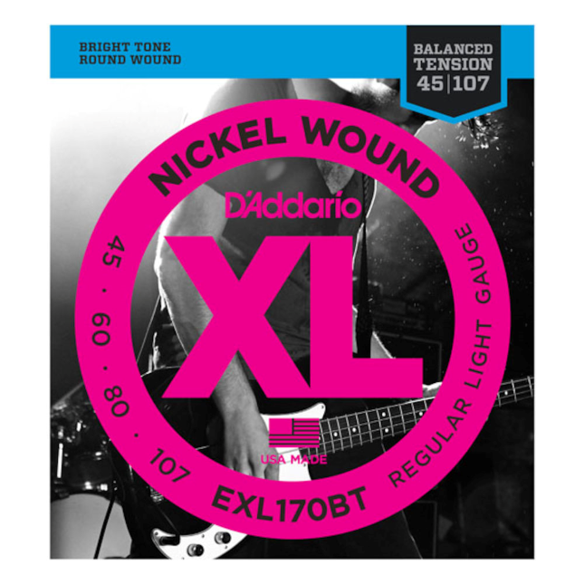 EXL170BT Balanced nickel round wound 45 60 80 107 Balanced Tension