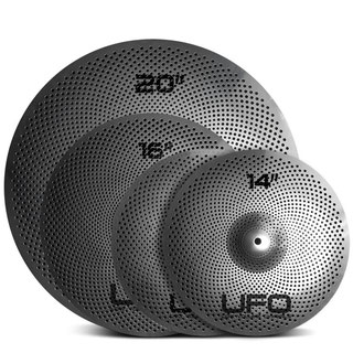 UFO Low Volume Cymbal Set 14-16-20 + Bag