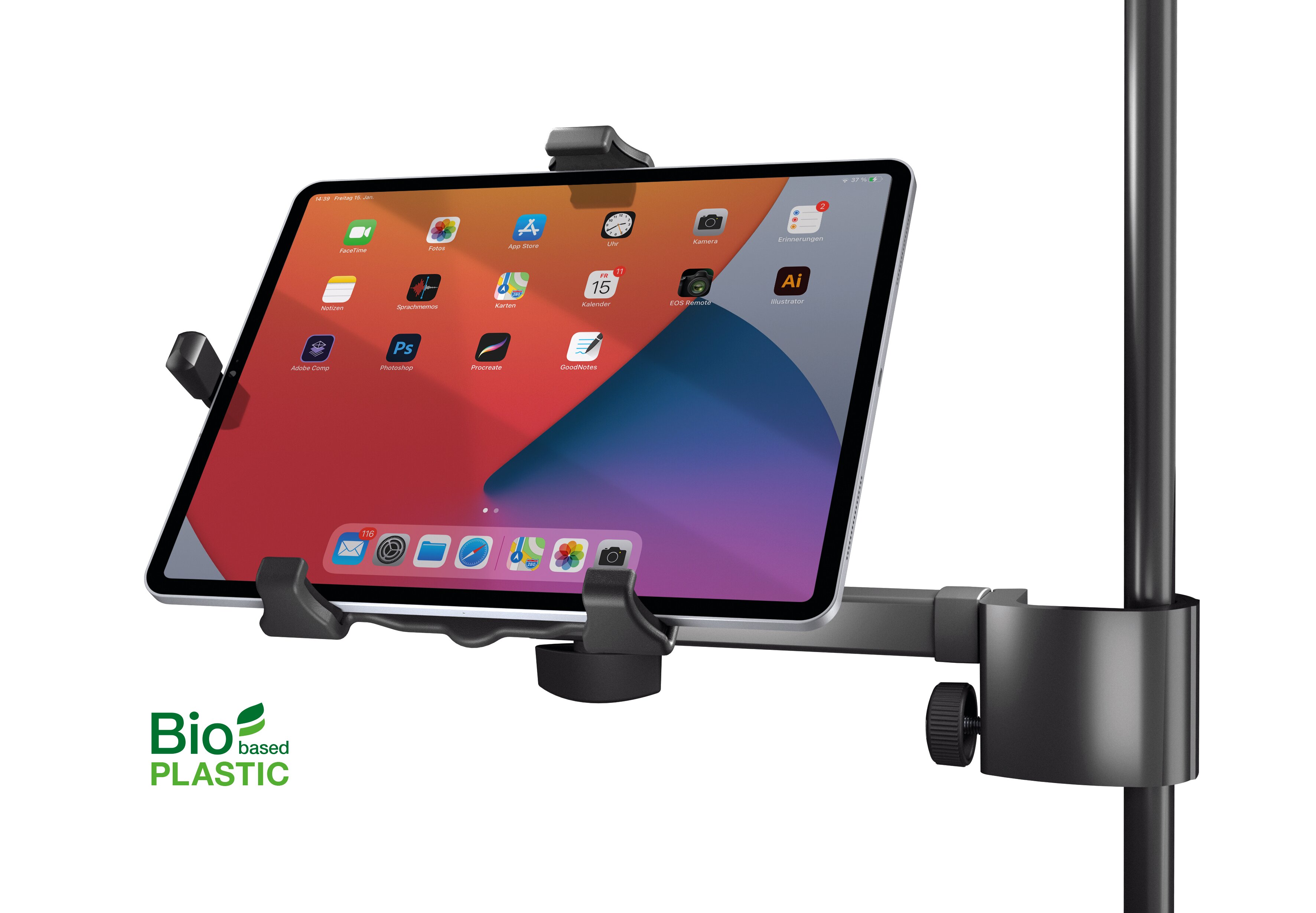 Tablet PC Halter »Biobased« (iPad mini, iPad, iPad Air, iPad Pro, Amazon Kindle, Amazon Fire, Samsung Galaxy Tab, Google ) mit Klemmprisma