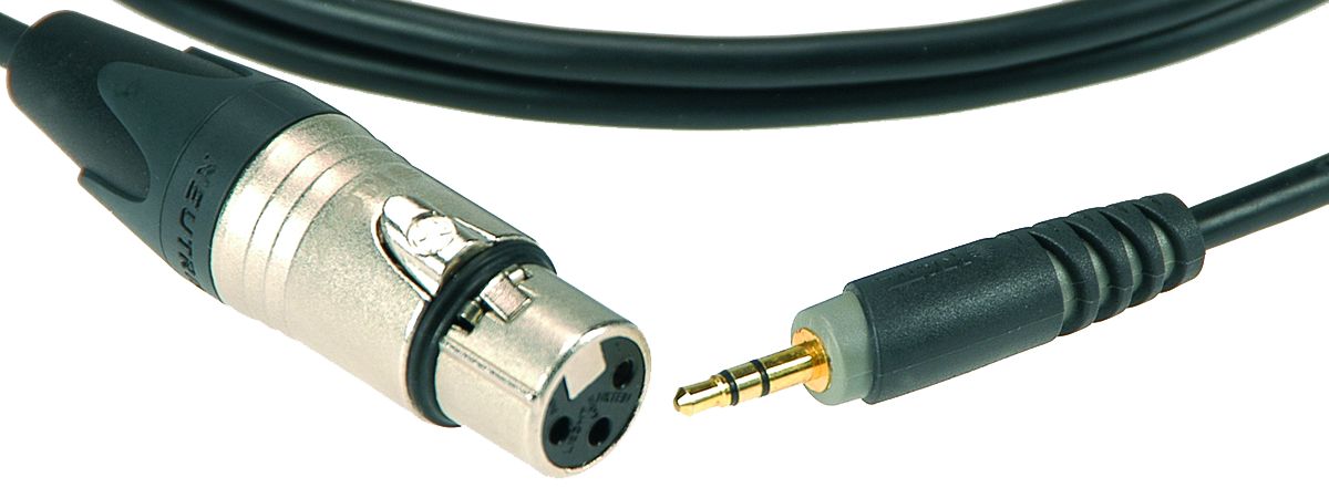 Recording Kabel XLR weiblich - Mini Klinke 3,0 Meter