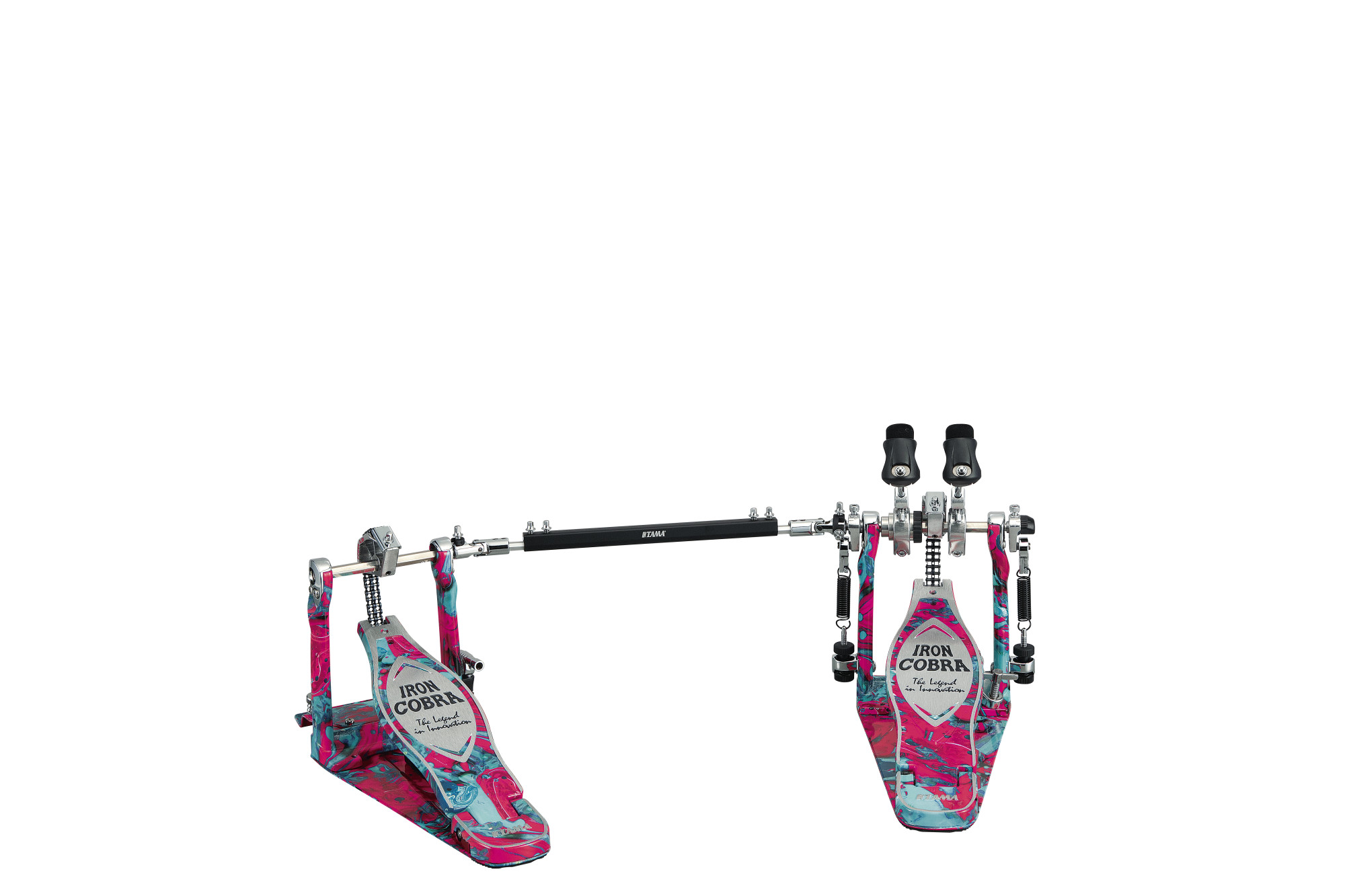 HP900PWMCS 50th Limited Iron Cobra Power Glide Twin Pedal - Marble Coral Swirl