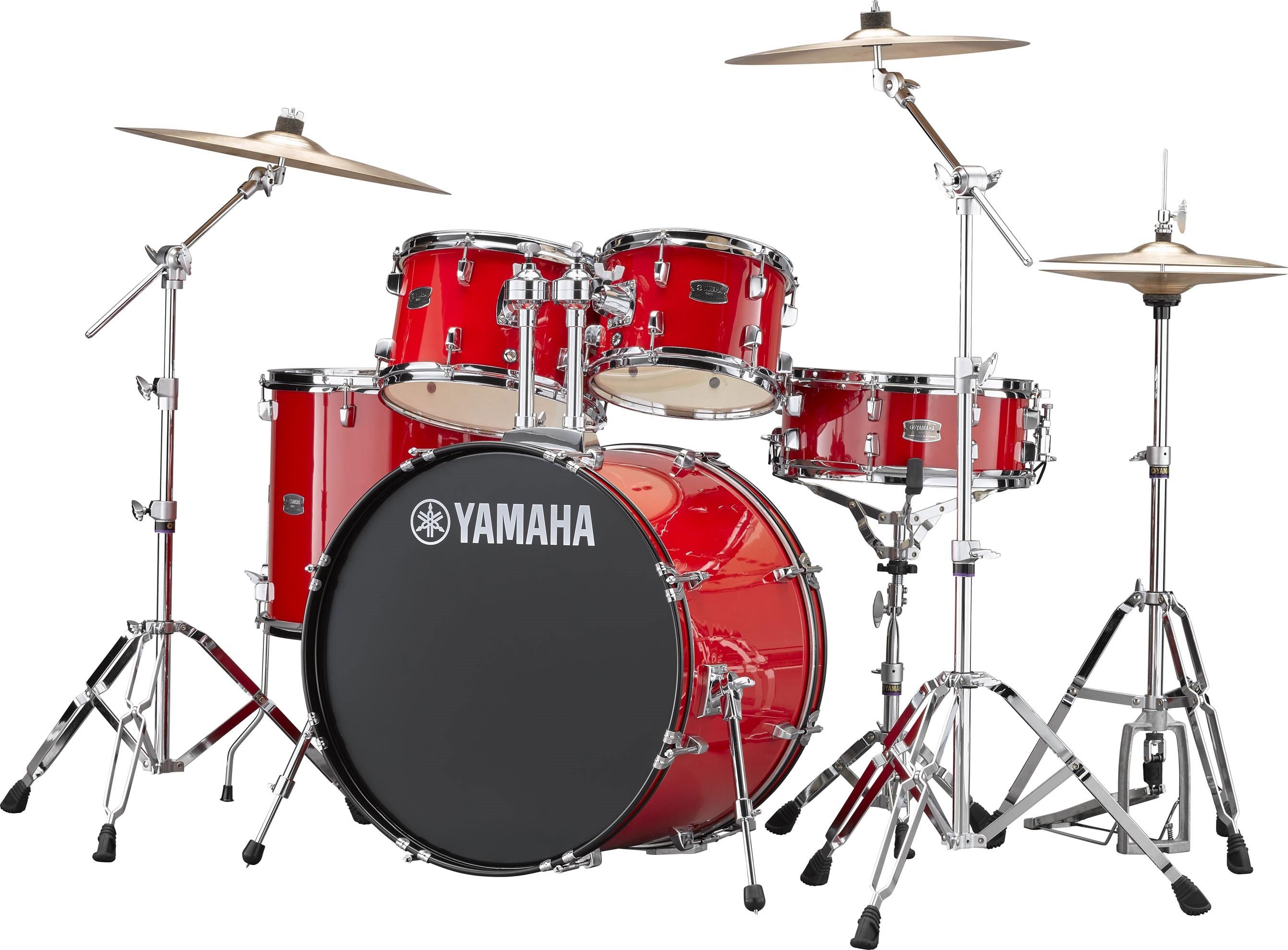 Rydeen Stage Drumset Hot Red 22/10/12/16/SN incl.HW & Beckenset