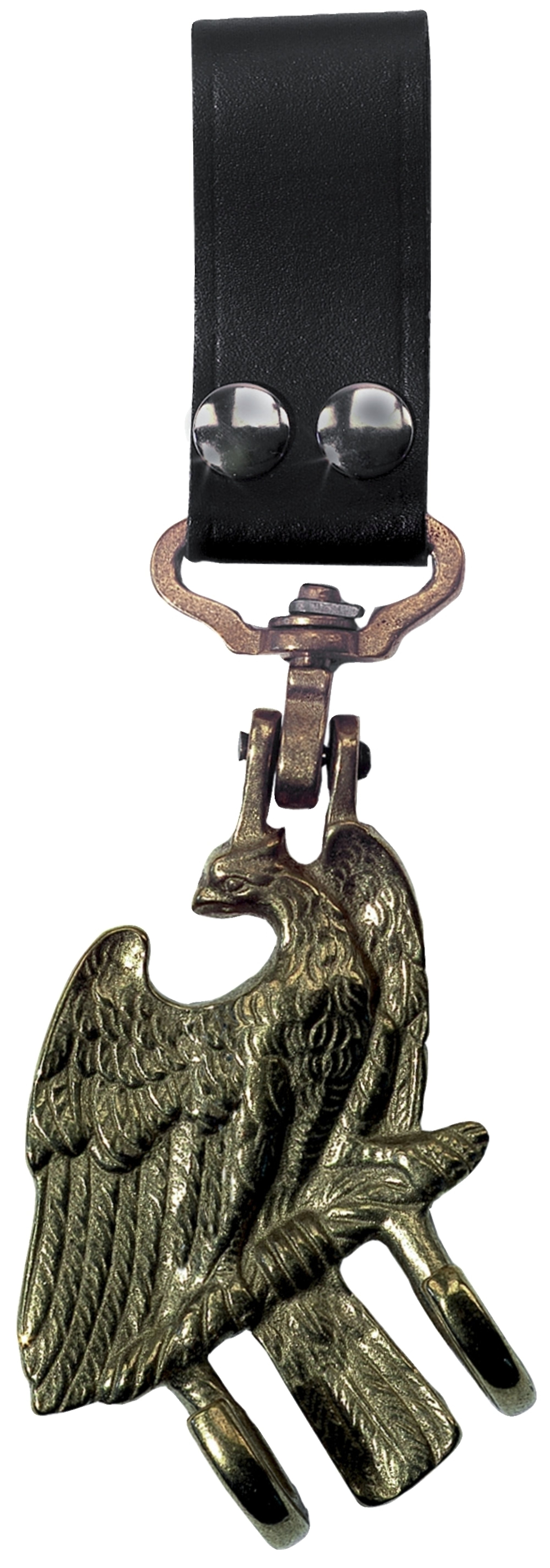 Trage Adler Messing f. Trommel incl. Lederschlaufe