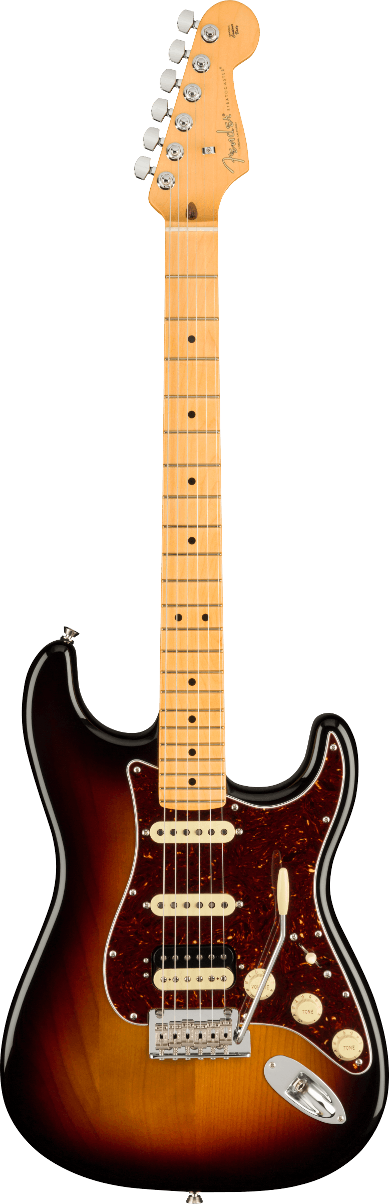 American Professional II Stratocaster HSS Maple Fingerboard, 3-Color Sunburst