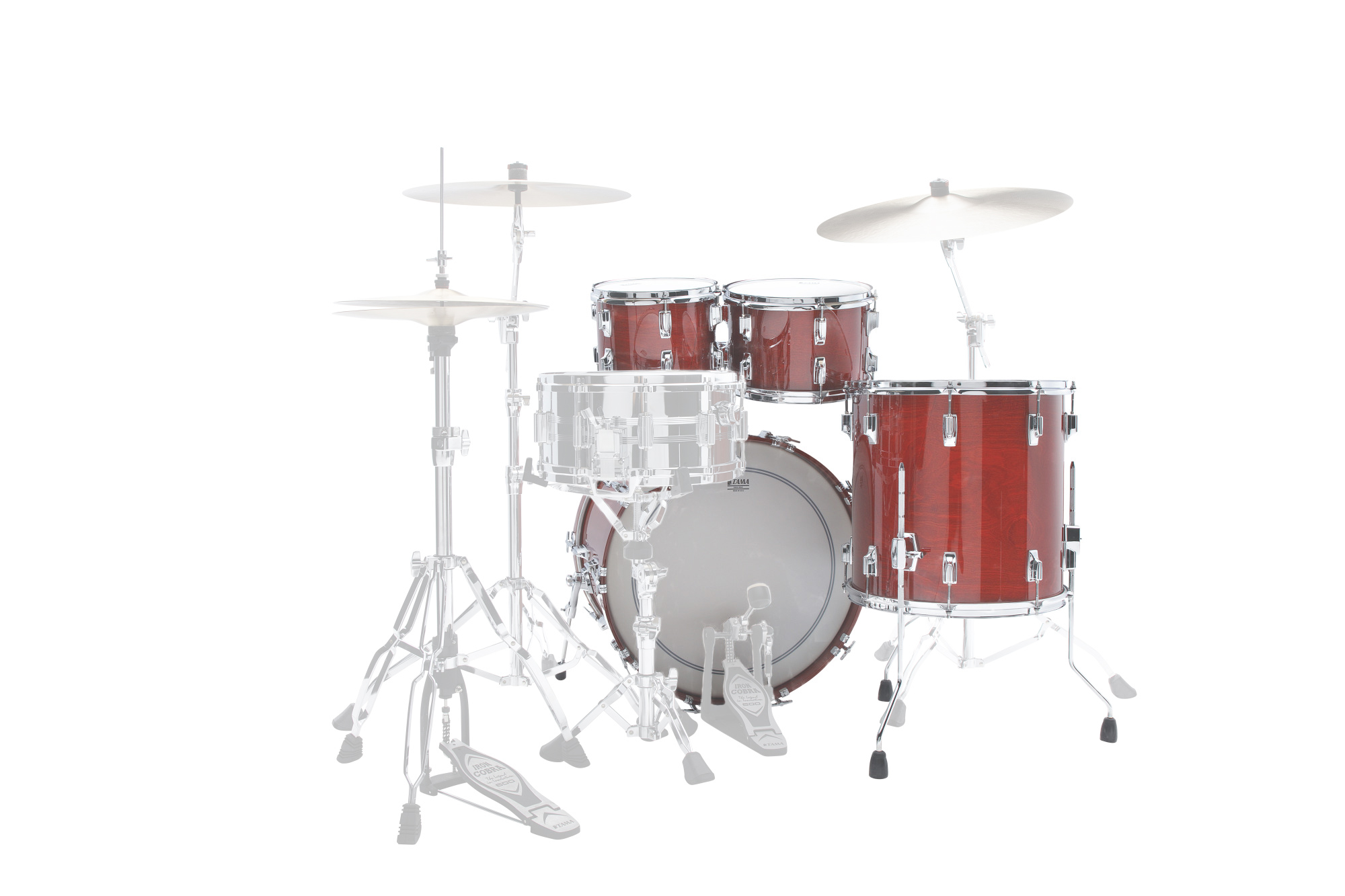 SU42RS-CHW Superstar Limited Reissue 50th Anniversary Shell Kit 4 teilig Cherry Wine/Chrom HW