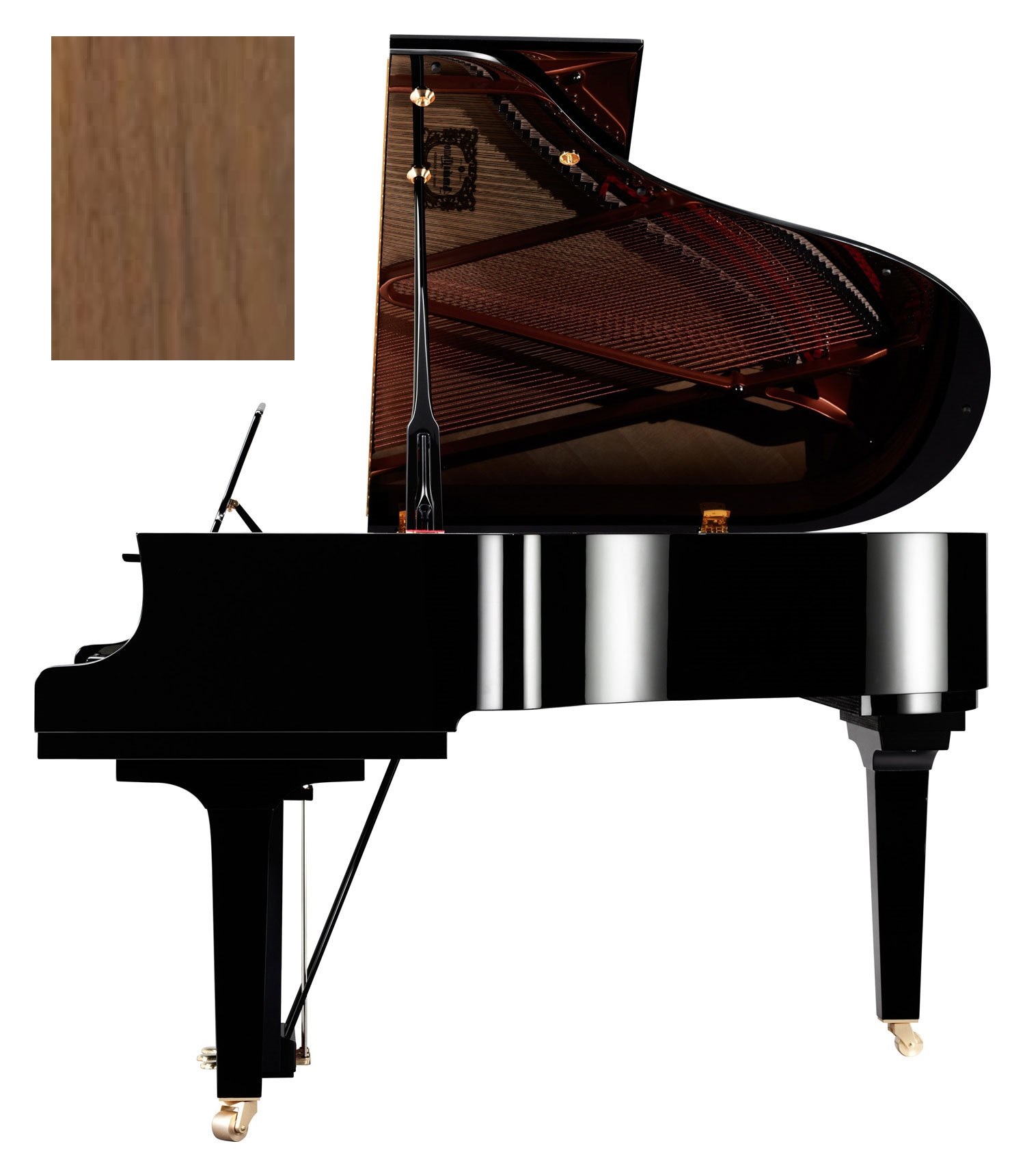 C 2 X SH3 SAW Silent Piano Nussbaum seidenmatt