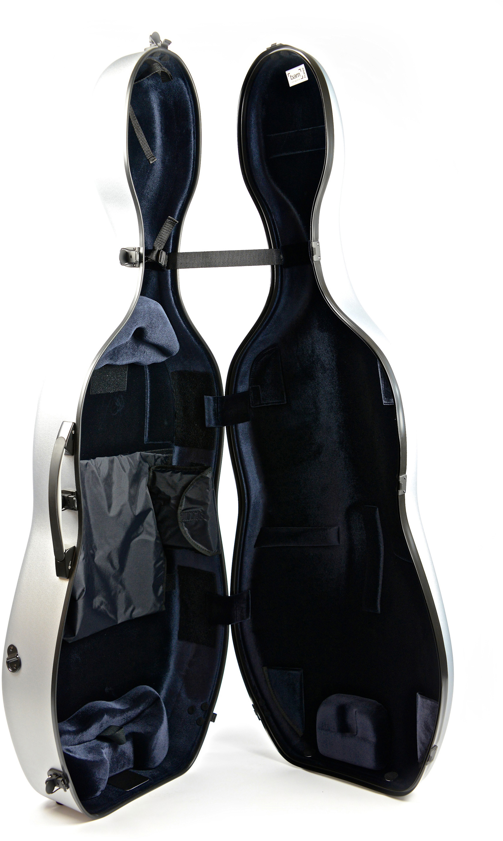 Celloetui 1002XLSN  „Adjustable“ Hightech 4.4  silber metallic