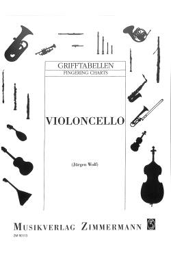 Grifftabelle Violoncello