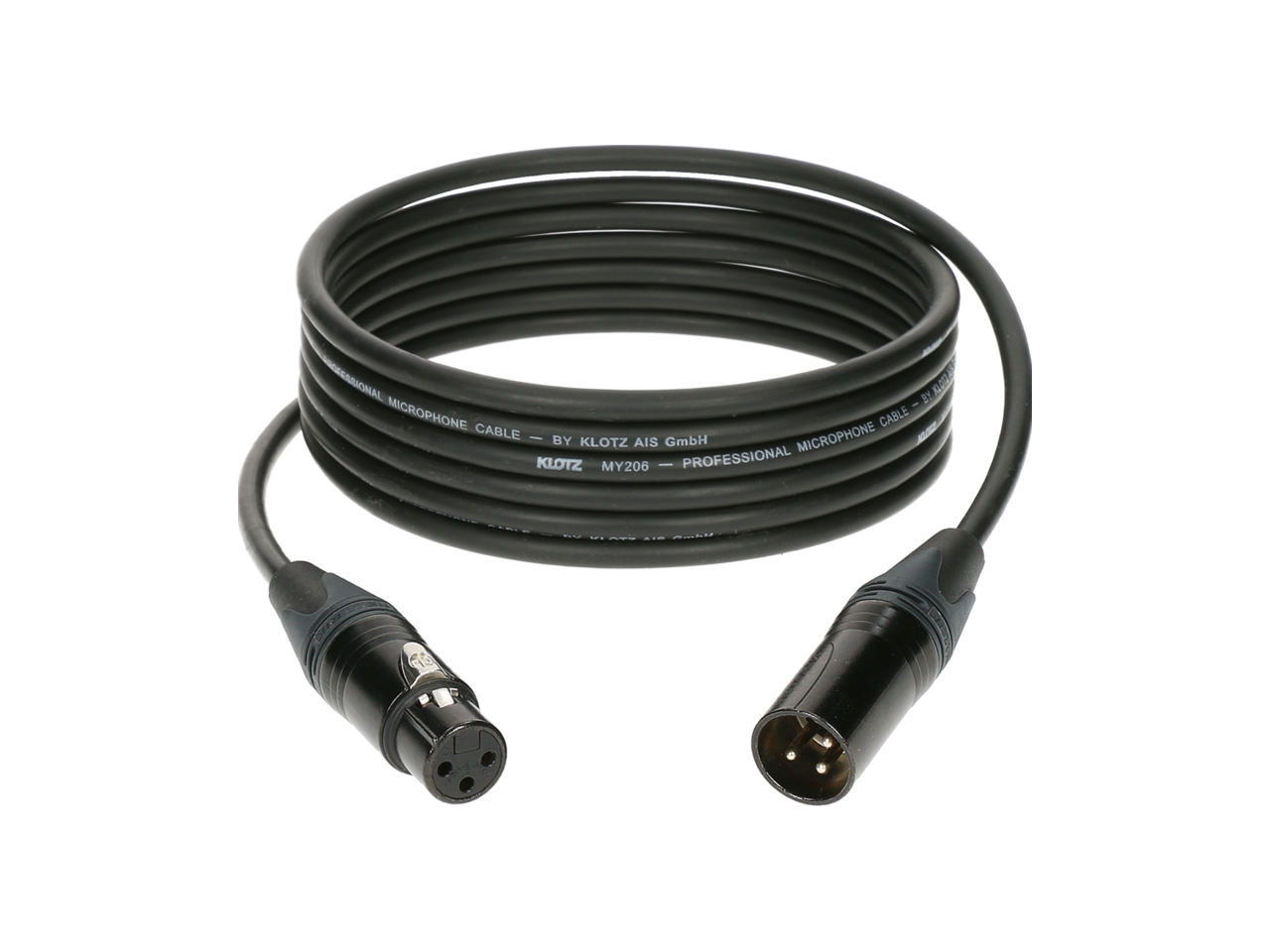 M1 Mikrofonkabel sw 1,5m XLR 3p. F/M