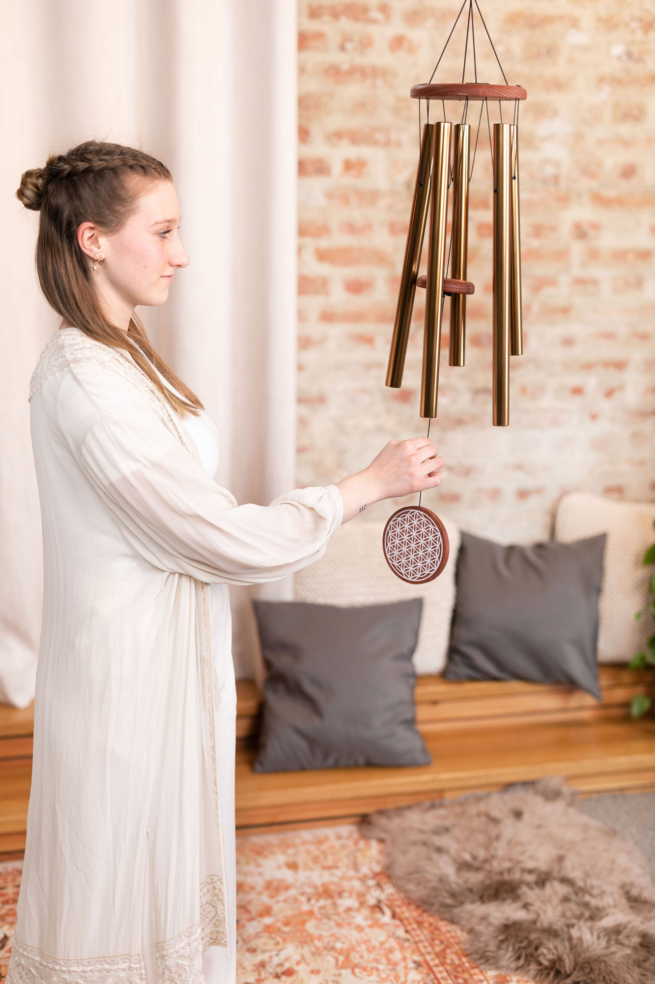 FOLMC36B Sonic Energy Flower of Life Meditation Chime, 36" / 90 cm, 432 Hz, Bronze FOLMC36B Sonic Energy Flower of Life Meditation Chime, 36" / 90 cm, 432 Hz, Bronze