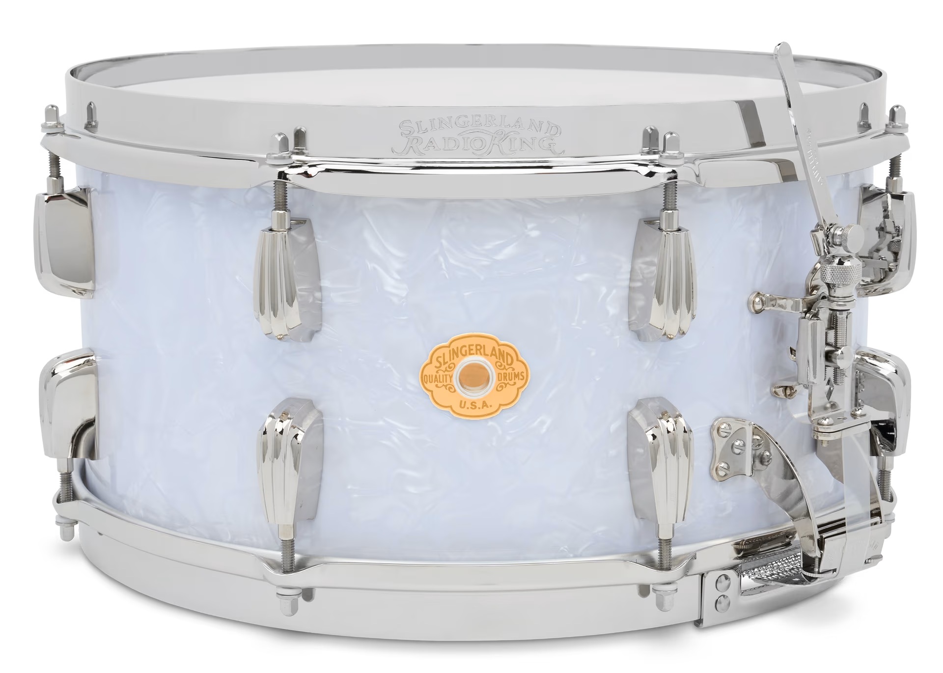 Radio King Snare 14"x7" White Marine Pearl