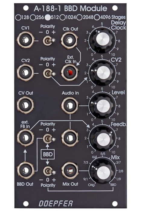 A-188-1AV Vintage Edition BBD Modul 512 stages A-188-1AV Vintage Edition BBD Modul 512 stages