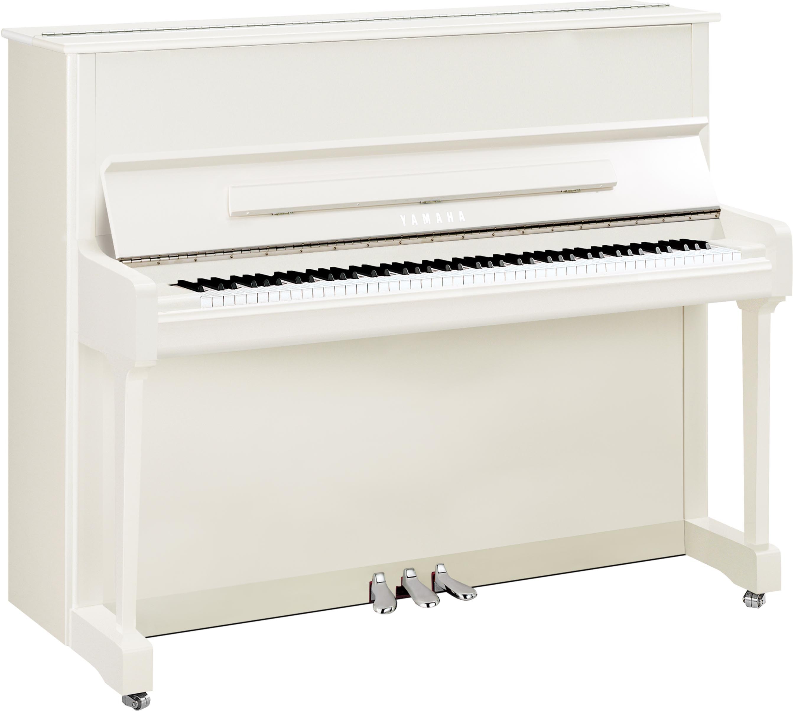 P 121 M SH3 PWHC Silent Piano weiß poliert, Chromgarnitur