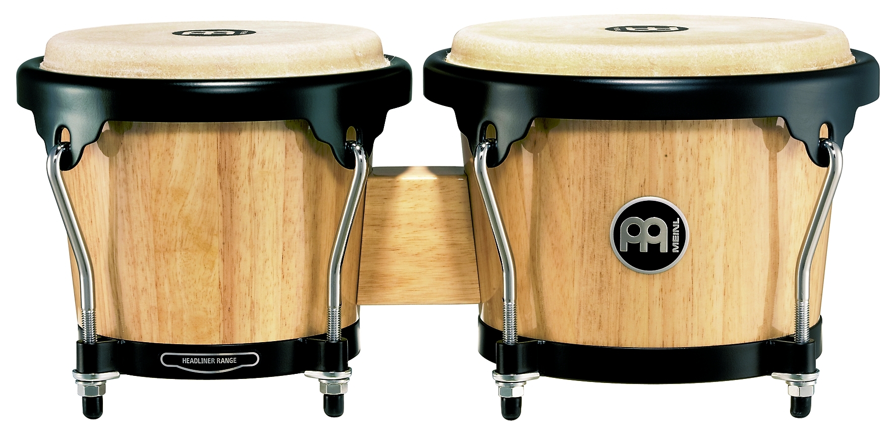 HB100NT Headliner Serie Wood Bongo 6 3/4" MACHO & 8" HEMBRA Natural