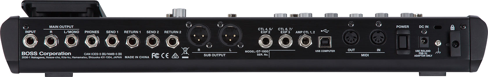 GT-1000 Multieffekt und Amp-Modeling E-Gitarre und Bass