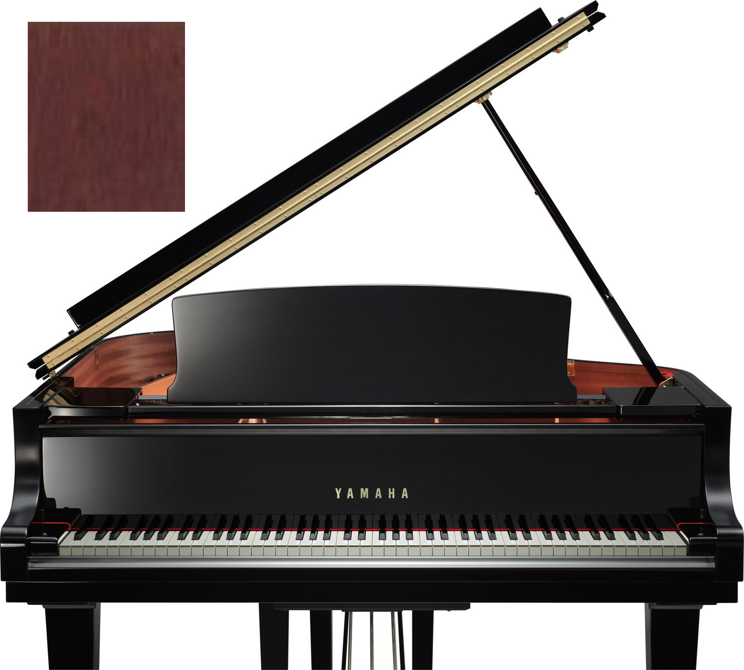 C 1 X SH3 PM Silent Piano Mahagoni poliert
