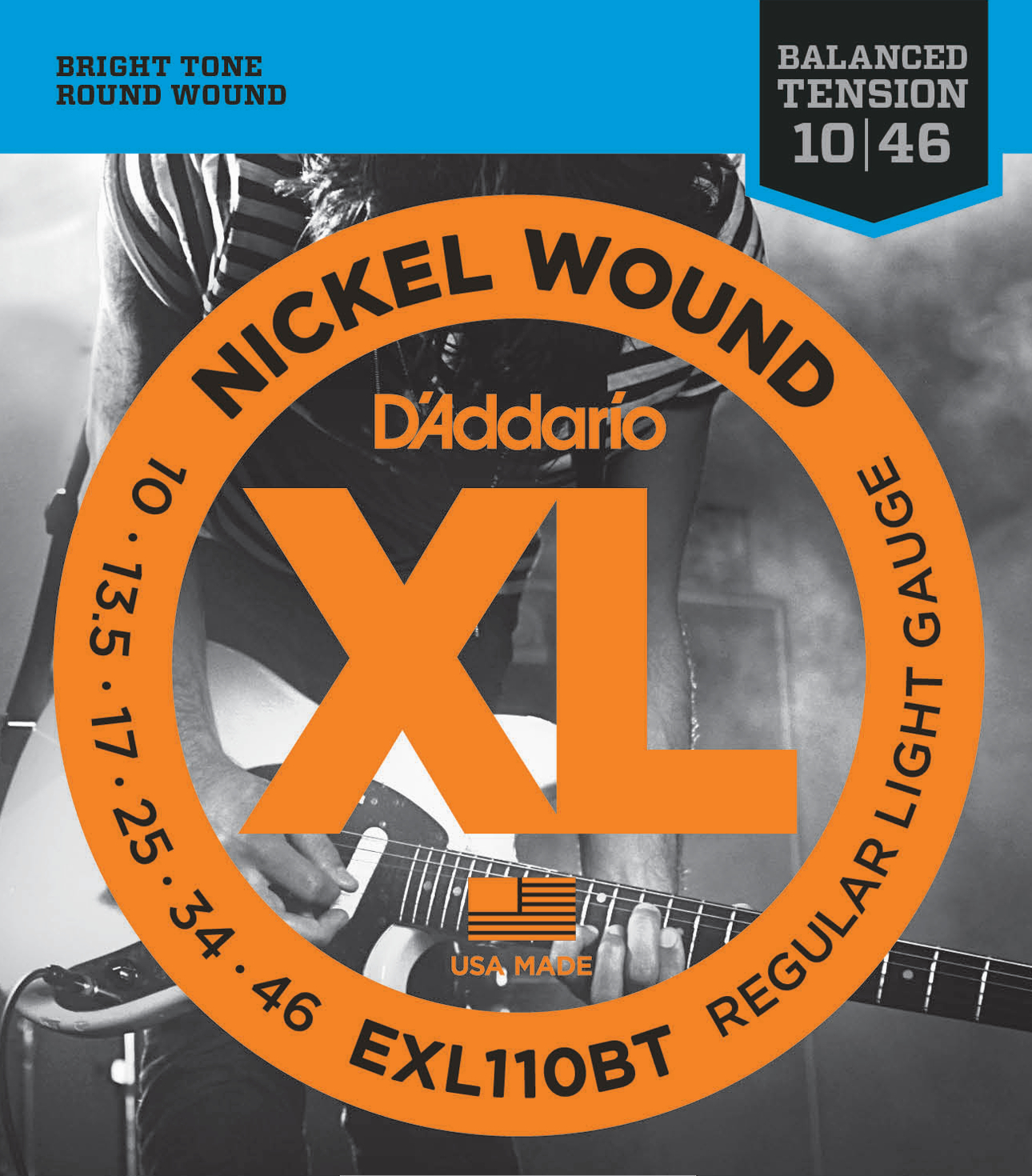 EXL110BT Nickel Round Wound regular light 010-046 Balanced Tension