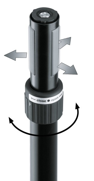 21340 Distanzrohr mit Kurbel M20 & Ringlock