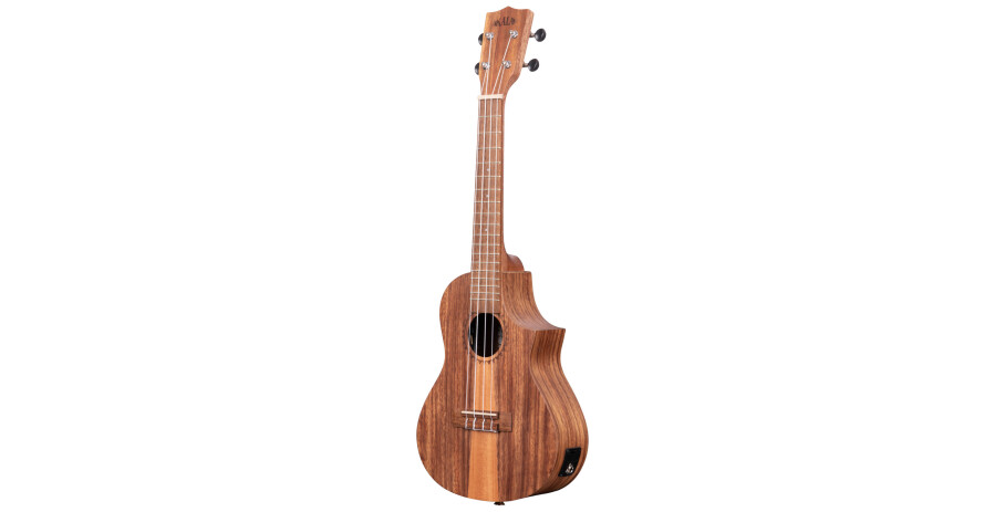 Teak Tri-Top Concert Ukulele, with Cutaway & EQ