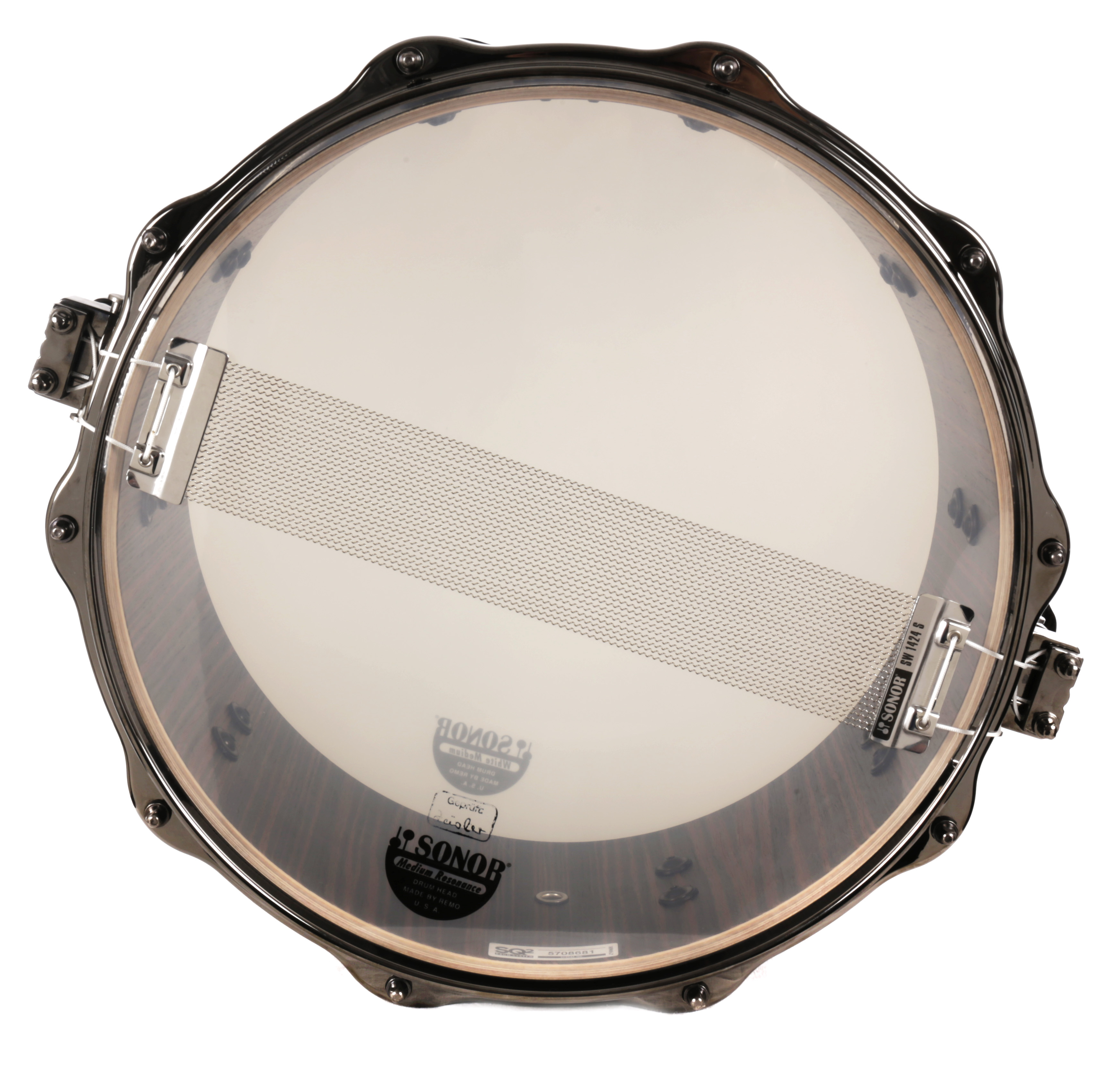 SQ2 Snare 14" x 6,5" Makassar Ebony Gloss / Black HW SQ2 Snare 14" x 6,5" Makassar Ebony Gloss / Black HW