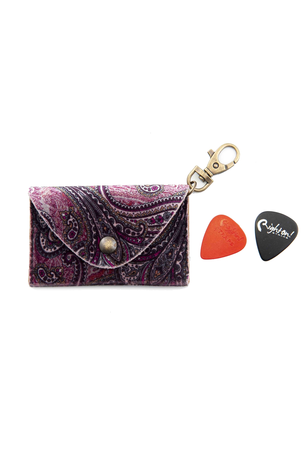 Pick Pouch Paisley Burgundy