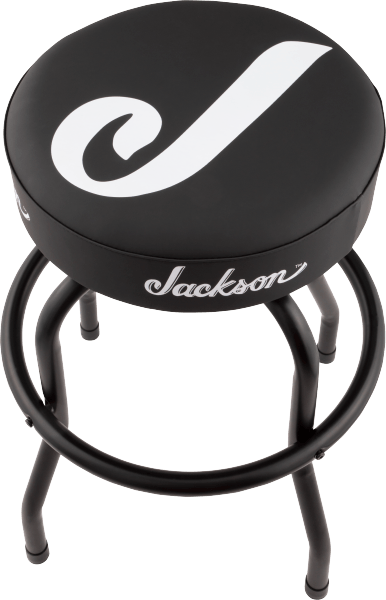 Jackson J Logo Barstool Black and White 24"