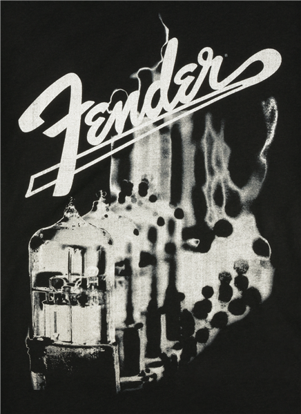 Fender Tubes T-Shirt  Black m Größe m