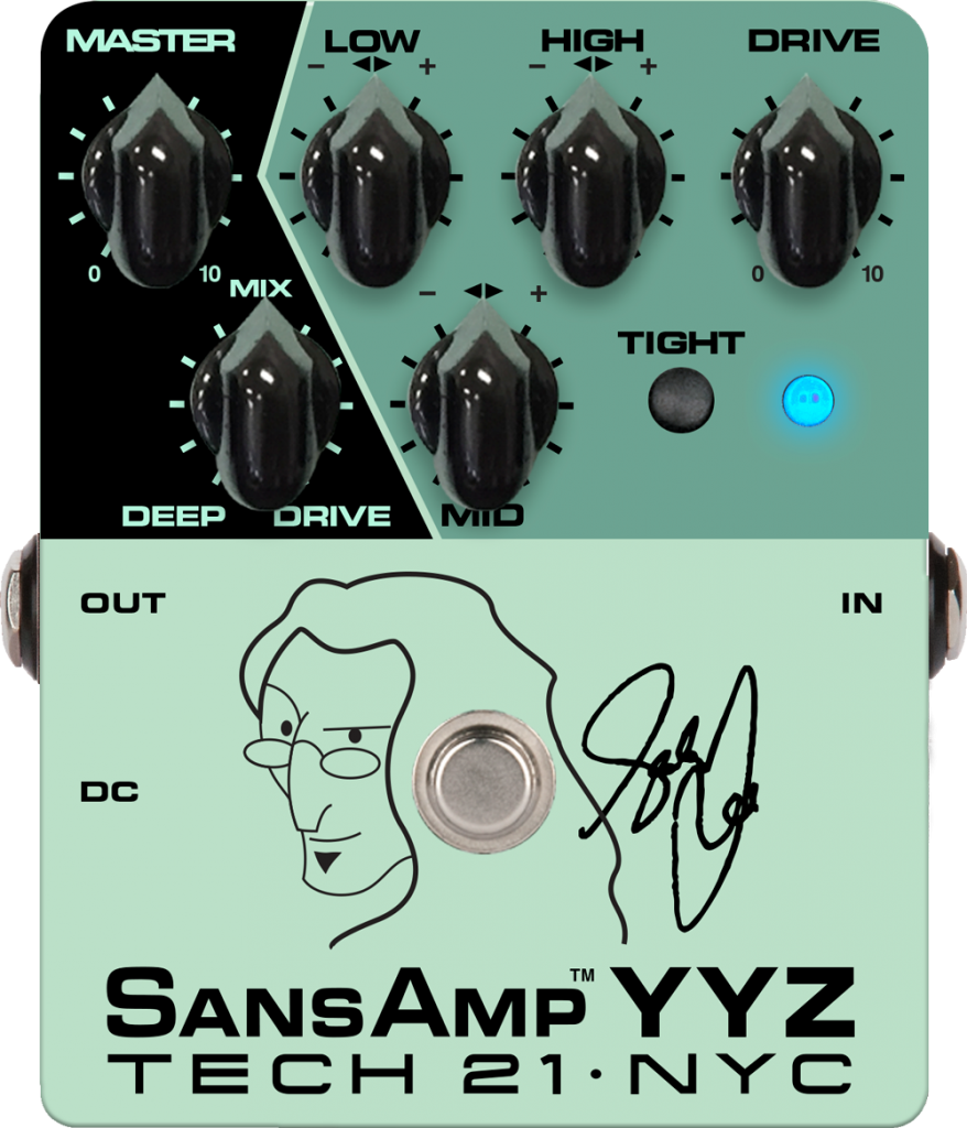 Geddy Lee Sign SansAmp YYZ - Bass Pedal Geddy Lee Sign SansAmp YYZ - Bass Pedal