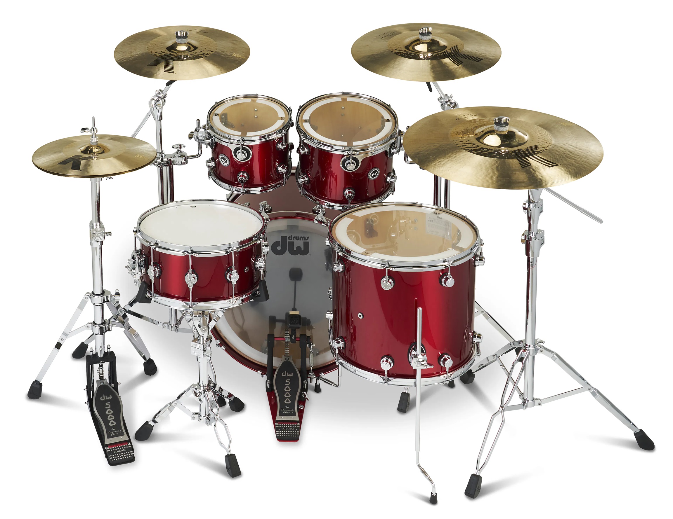 DWe 5-tlg Set/4-tlg Becken-Set/6-tlg Hardware Black Cherry Metallic / Midnight Blue Metallic DWe 5-tlg Set/4-tlg Becken-Set/6-tlg Hardware Black Cherry Metallic / Midnight Blue Metallic