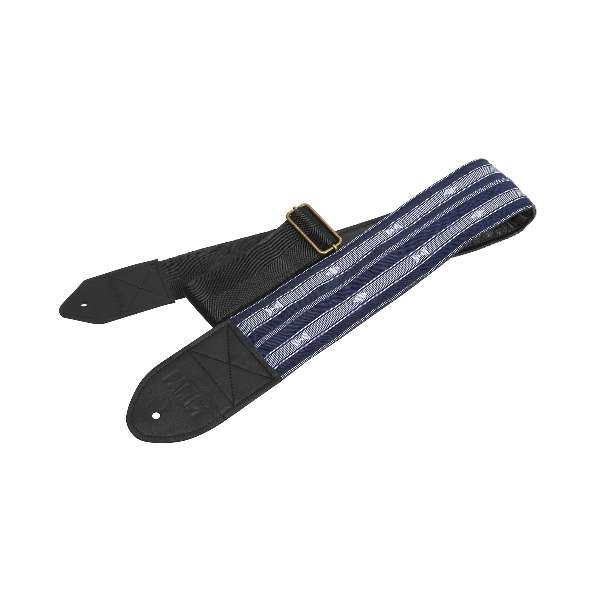 Padded Bass Strap Loom Weave Audrey Navy Blue