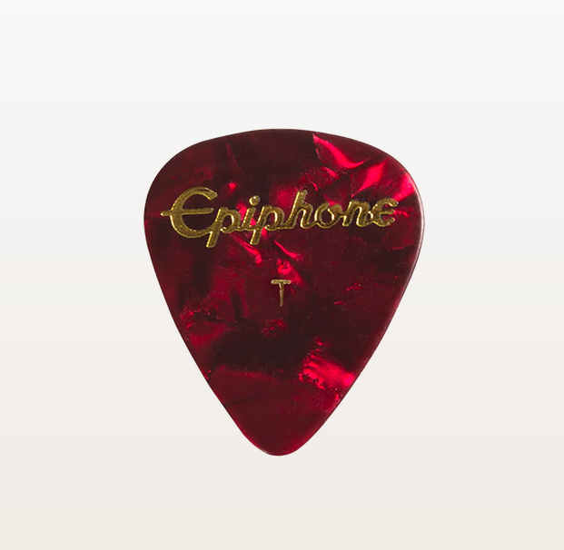 Picks Red Pearloid 12 Pack Heavy